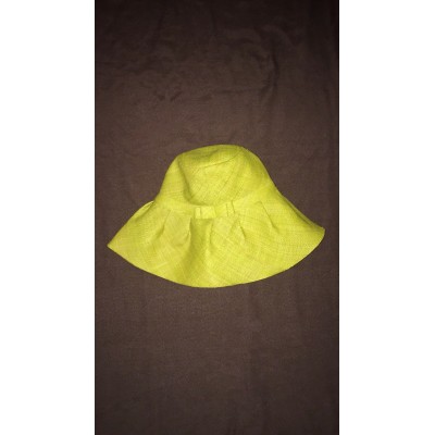 Artist Designer 's Sun Beach Hat Raffia Wide Brim Summer Green USA  eb-11911366